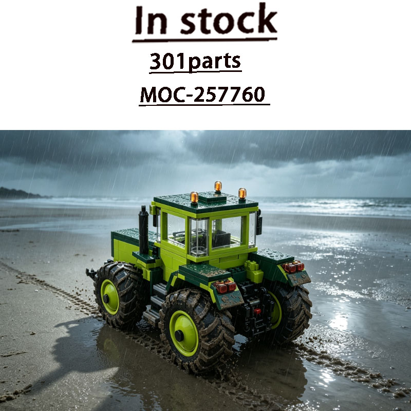 Agriculture Farming Education - MOC-257760 Outdoor-Landwirtschaftlicher Sand-Bulldozer Traktor Bausteinmodell 307