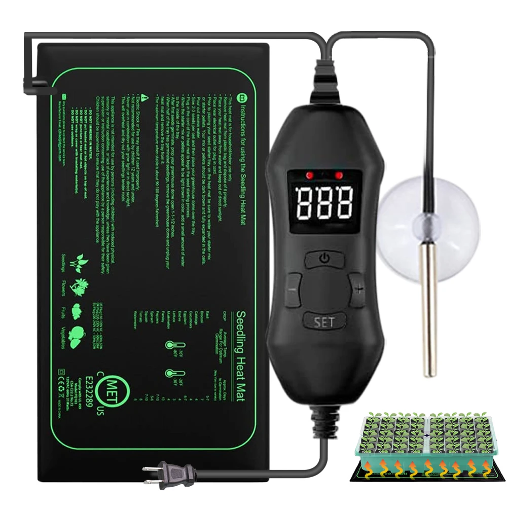 Seedling Heat Mat - 50 W EU-US/UK/AU Einstellbare Thermostat Sämling